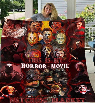 Halloween Super Cool Terror Throw Blanket, Horror Movies Fan Gift, Halloween Gift