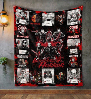 Halloween Super Cool Terror Throw Blanket, Horror Movies Fan Gift, Halloween Gift