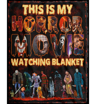 Halloween Super Cool Terror Throw Blanket, Horror Movies Fan Gift, Halloween Gift