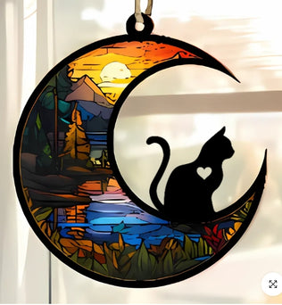 Loss Of Pet - Cat Version - Personalized Suncatcher Ornament