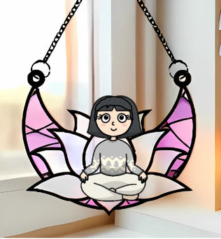 Inner Peace - Personalized Window Hanging Suncatcher Ornament