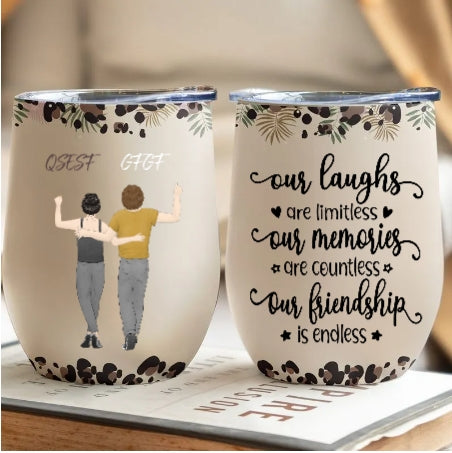 We will be lovers forever - personalized wine glasses