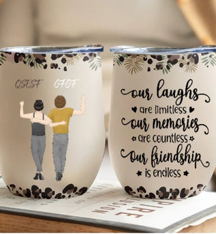 We will be lovers forever - personalized wine glasses