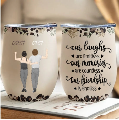 We will be lovers forever - personalized wine glasses