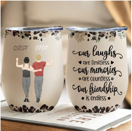 We will be lovers forever - personalized wine glasses