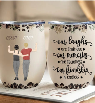 We will be lovers forever - personalized wine glasses