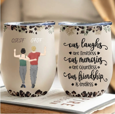 We will be lovers forever - personalized wine glasses