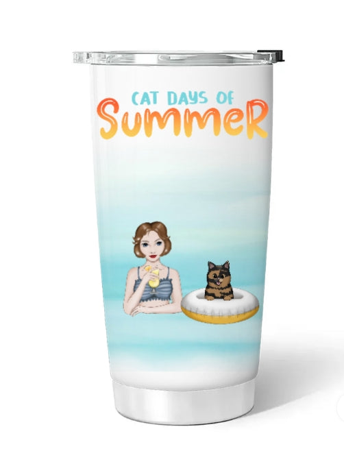 Summer with cute cats - personalized mugs