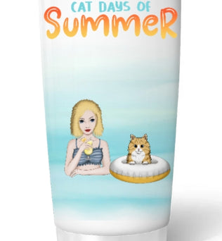 Summer with cute cats - personalized mugs