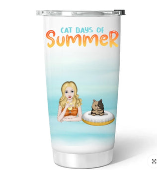 Summer with cute cats - personalized mugs