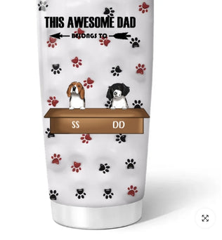 Cute  Dog - Personalized Custom 3D Inflated Effect Tumbler