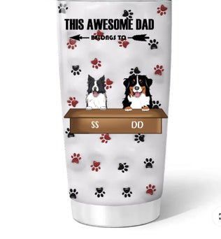 Cute  Dog - Personalized Custom 3D Inflated Effect Tumbler