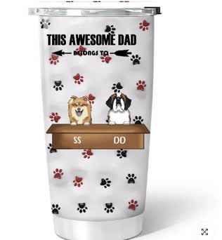 Cute  Dog - Personalized Custom 3D Inflated Effect Tumbler