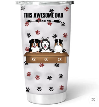 Cute  Dog - Personalized Custom 3D Inflated Effect Tumbler