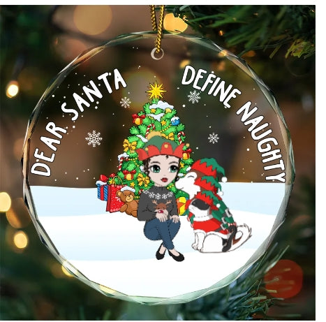 Christmas Customization - Personalized round glass ornaments