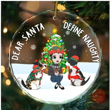 Christmas Customization - Personalized round glass ornaments