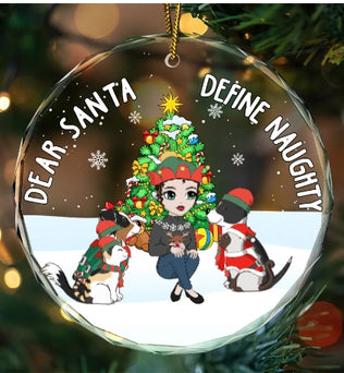 Christmas Customization - Personalized round glass ornaments