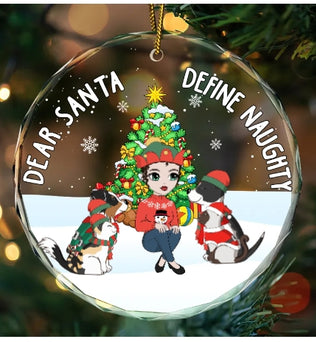 Christmas Customization - Personalized round glass ornaments