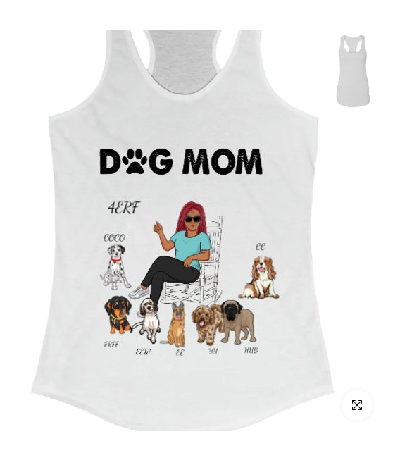 Dog Mom - Personalized Shirt - Birthday, Funny, Mother's Day Gift For Her, Woman, Girl, Dog Mom, Dog Mama, Fur Mama