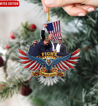 Trump Fight MAGA 2024 Acrylic Ornament - ORN90UP