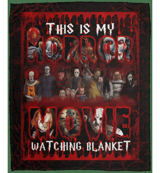 Halloween Super Cool Terror Throw Blanket, Horror Movies Fan Gift, Halloween Gift