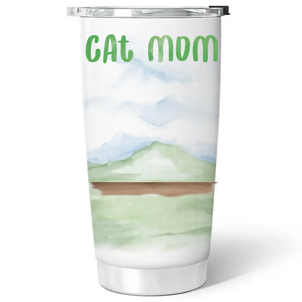 Lovely Cat Mom - Personalized Custom 3D Inflated Effect Tumbler