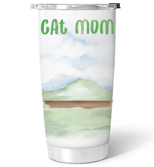 Lovely Cat Mom - Personalized Custom 3D Inflated Effect Tumbler