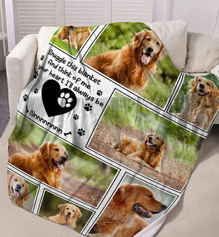 Personalized Snuggle This Blanket And Think Of Me Pet 8 Photos Soft Blanket with Name Birthday Memorial Gift for Pet Lover