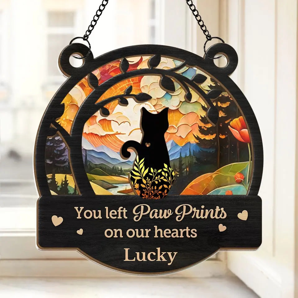 You May Be Gone, But You'll Never Be Forgotten - Memorial Personalized Window Hanging Suncatcher - Sympathy Gift For Pet Owners, Pet Lovers