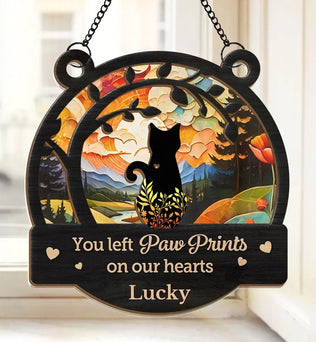 You May Be Gone, But You'll Never Be Forgotten - Memorial Personalized Window Hanging Suncatcher - Sympathy Gift For Pet Owners, Pet Lovers