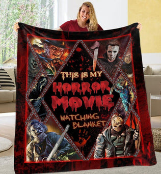 Halloween Super Cool Terror Throw Blanket, Horror Movies Fan Gift, Halloween Gift