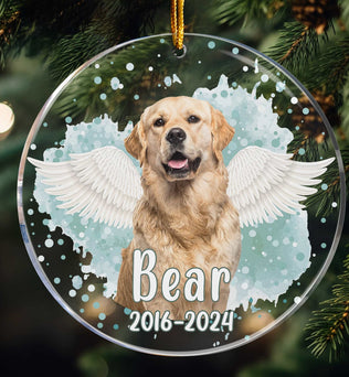 Custom Photo Pet Memorial - Personalized Acrylic Photo Ornament