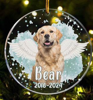 Custom Photo Pet Memorial - Personalized Acrylic Photo Ornament