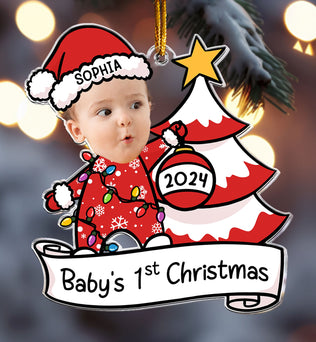 Baby's First Christmas - Personalized Acrylic Photo Ornament