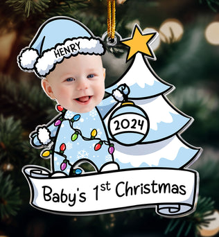 Baby's First Christmas - Personalized Acrylic Photo Ornament