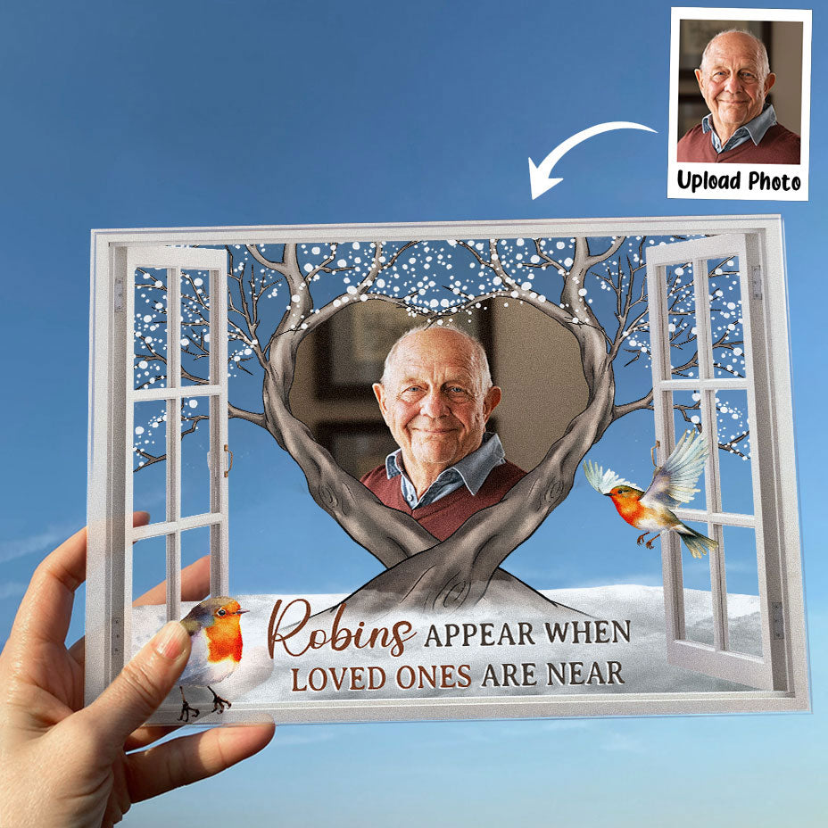 I'm Always With You Memorial Gift - Personalized Acrylic Photo Plaque