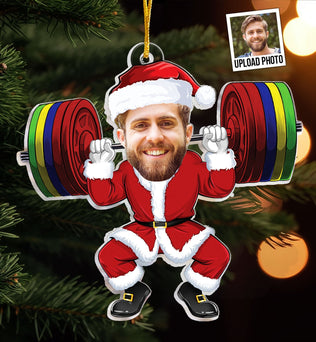 Merry Liftmas - Personalized Gym Photo Ornament