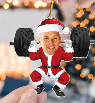 Merry Liftmas - Personalized Gym Photo Ornament