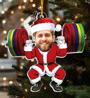 Merry Liftmas - Personalized Gym Photo Ornament