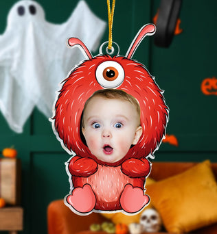 Monster Costumes Kid Halloween - Personalized Photo Acrylic Ornament