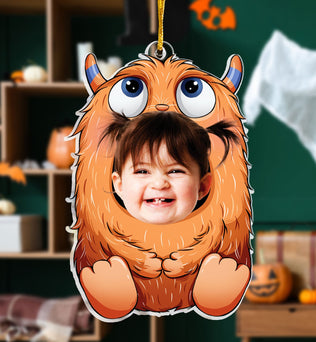 Monster Costumes Kid Halloween - Personalized Photo Acrylic Ornament