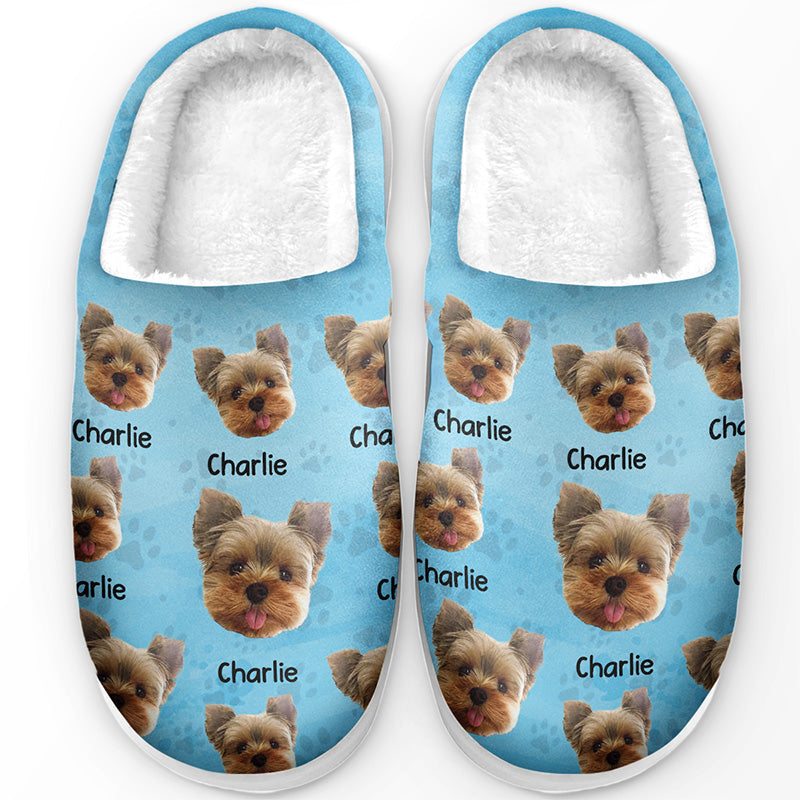 Custom Photo May Your Days Be Snuggly And Bright -Personal photo custom slippers