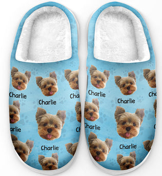 Custom Photo May Your Days Be Snuggly And Bright -Personal photo custom slippers