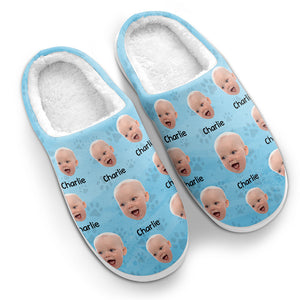 Custom Photo May Your Days Be Snuggly And Bright -Personal photo custom slippers