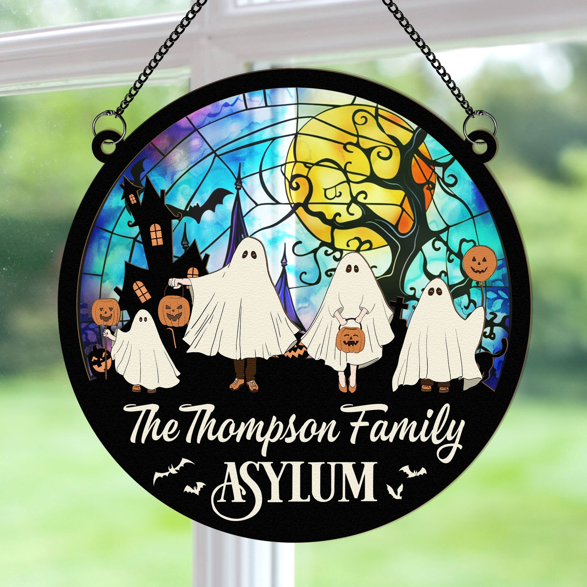 The Asylum - Personalized Window Hanging Suncatcher Ornament