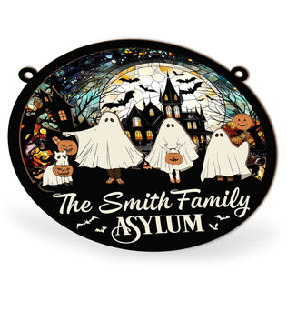 The Asylum - Personalized Window Hanging Suncatcher Ornament