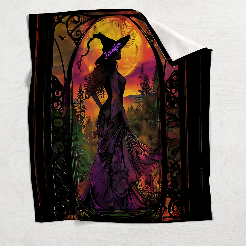 Beautiful Witch - Personalized Witch Blanket