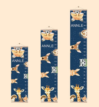 Personalized Canvas Children Growth Height Chart with Name Multi-Style Bedroom Decor Christmas Birthday Gift for Baby Children