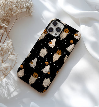 Cute Ghosts Design Phone Case for Halloween Gift Autumn phone case  fit for iPhone 15 14 13 12 11 Pro Max Xr 8 Plus, Samsung S24 S23 S22 FE A15 A14 A55 A25 Pixel 8 7