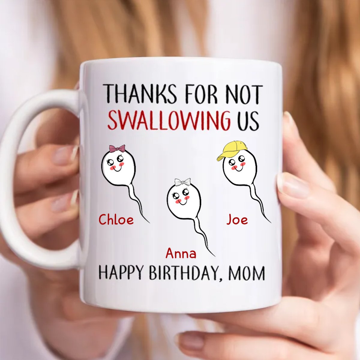 Thanks For Not Swallowing Us - Personalized Mug